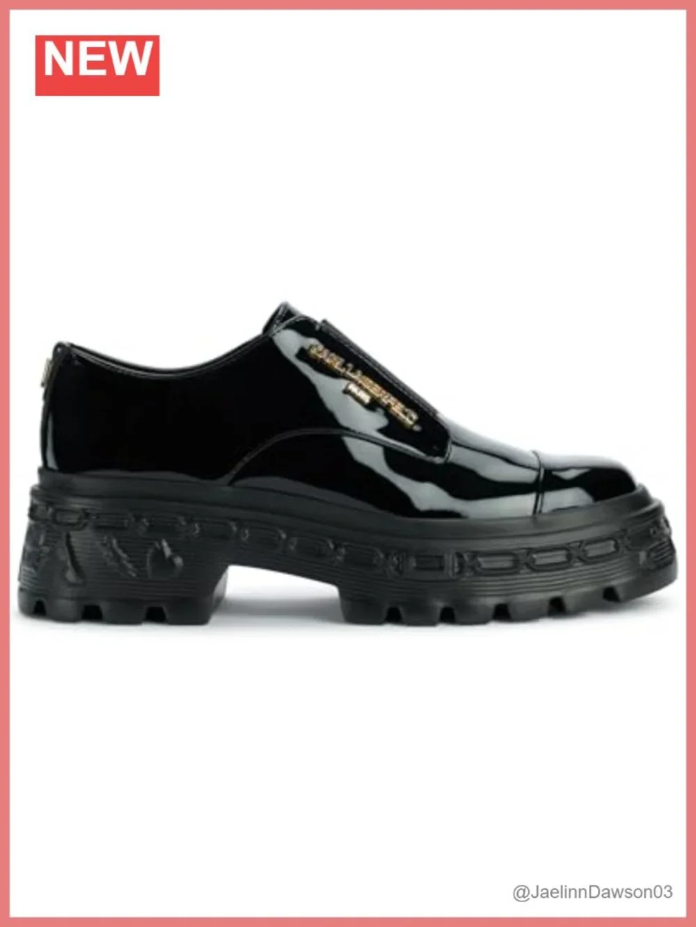 Karl Lagerfeld Leather Slip On Platform Loafers Women's